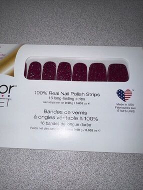 COLOR STREET Nail Polish Strips ~ WINE DOWN ~ Retired Holiday  ~ NIP FMG221